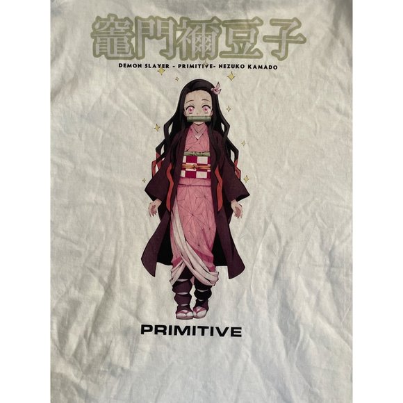 Men's PRIMITIVE Demon Slayer Nezuko Kamado Graphic T-Shirt sz Large Anime - Picture 2 of 4